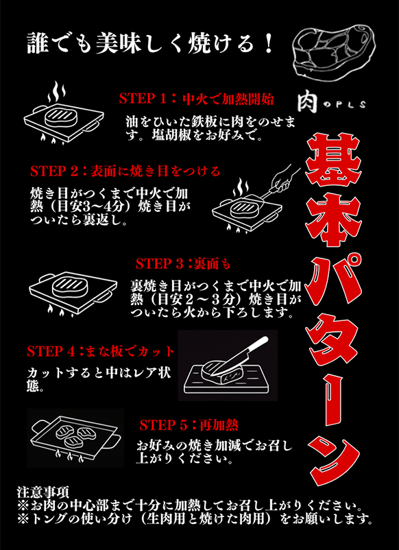 お肉を最高に楽しむために基本パターン